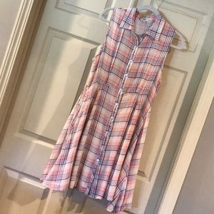 Plaid button-up Dress